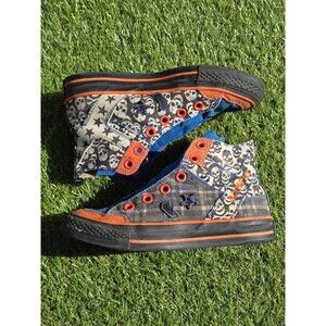 Converse Chuck Taylor All Star Skulls Orange Black Scorpio Men's 3 Woman 4.5 *